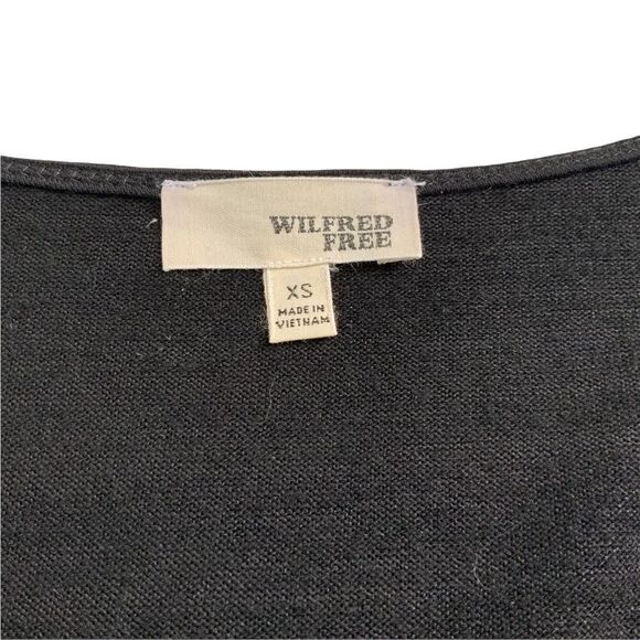 WILFRED FREE Rayon Poly Spandex Blend Knit Mini Dress / Tunic w/Pockets Sz XS - Picture 5 of 11